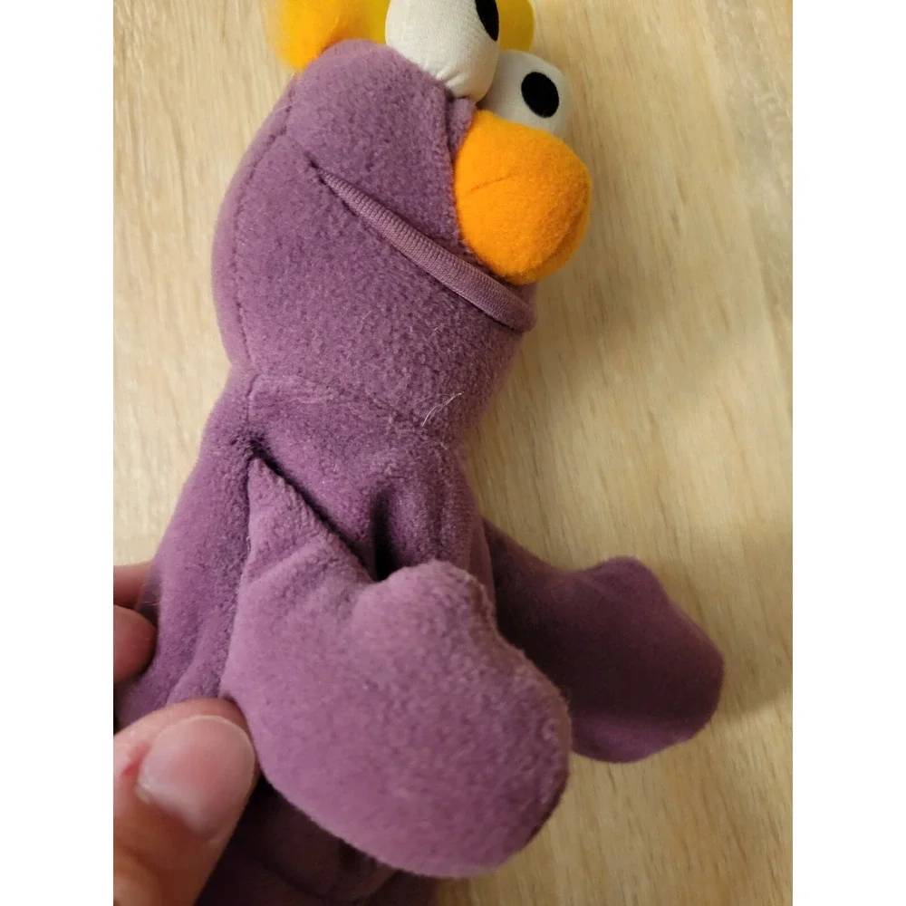 Sesame Street Honker Plush Purple Soft Stuffed Beanbag Toy Beanie 8in - B‎